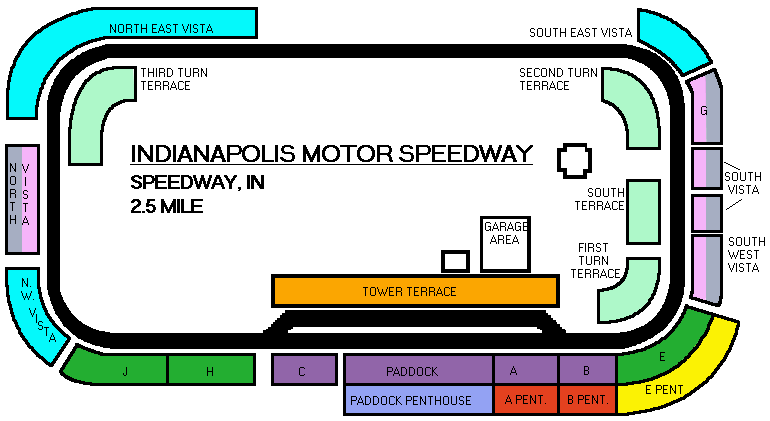 Indianapolis 500 Tower Terrace Seating Chart