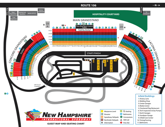 New Hampshire Raceway Seating Chart