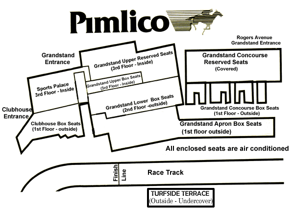 Pimlico Preakness Seating Chart